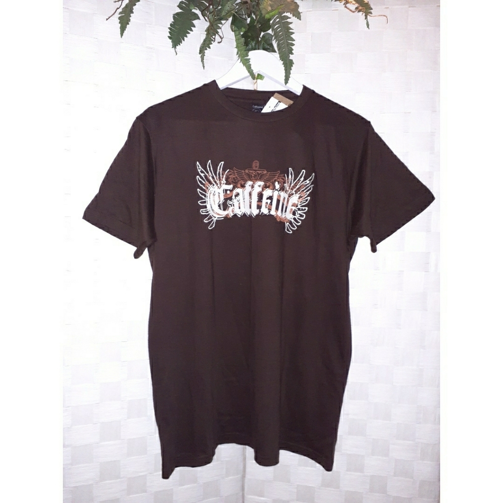 Caffeine Crew Neck Short-Sleeve Logo Tee